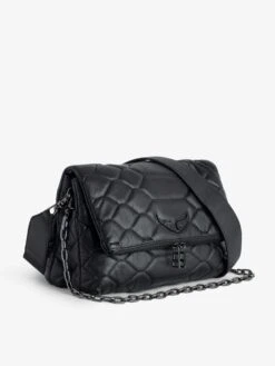 Zadig & Voltaire Rocky XL Quilted Clutch Black 2 Zadig & Voltaire Rocky XL Quilted Clutch Black -Zadig Et Voltaire SKAB2015F NOIR ADDI 1