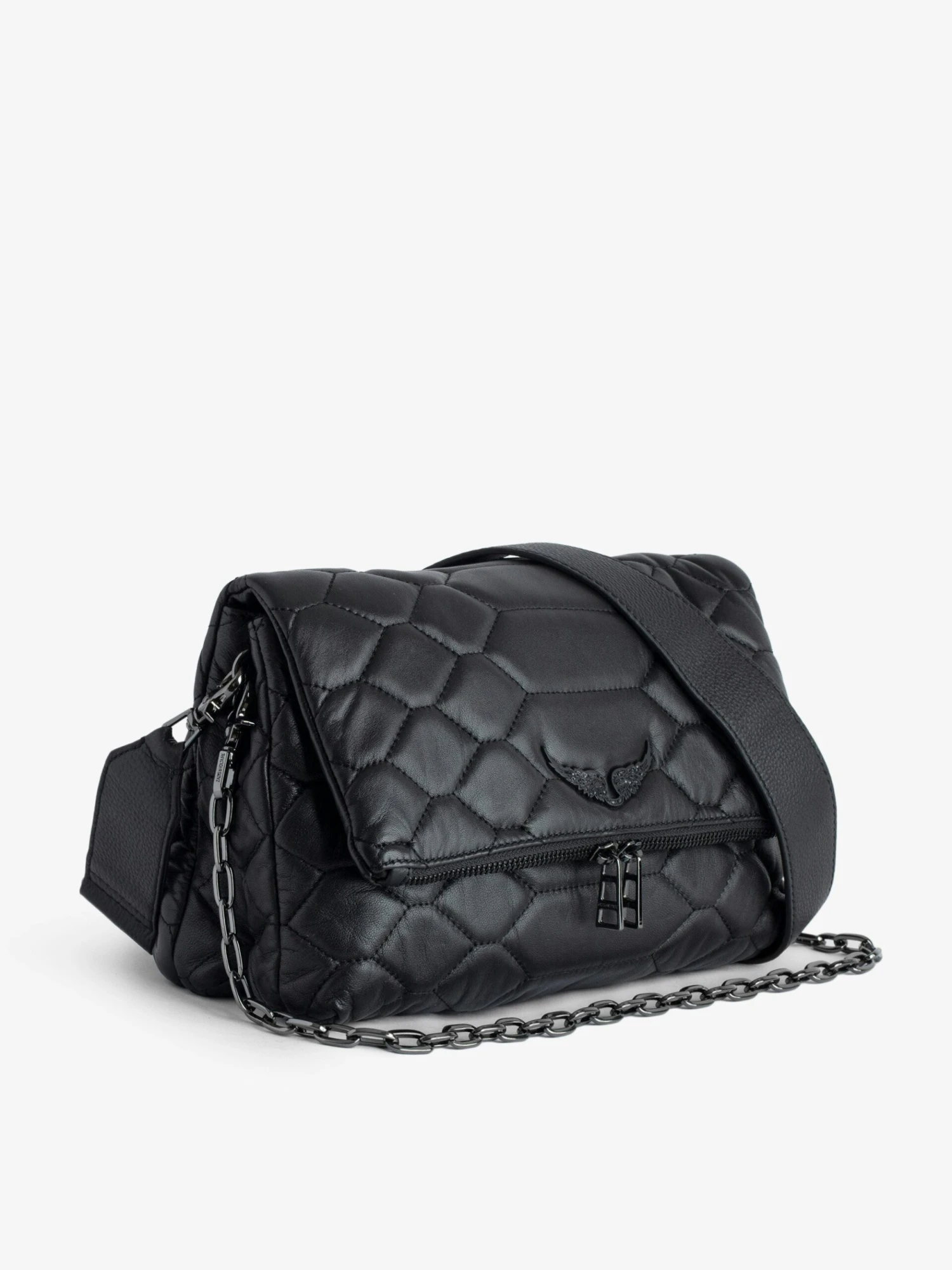 Rocky XL Quilted Clutch Black Zadig & Voltaire Rocky XL Quilted Clutch Black -Zadig Et Voltaire SKAB2015F NOIR ADDI 1 scaled