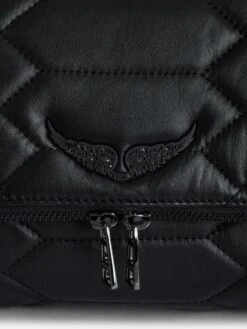 Zadig & Voltaire Rocky XL Quilted Clutch Black 3 Zadig & Voltaire Rocky XL Quilted Clutch Black -Zadig Et Voltaire SKAB2015F NOIR ADDI 2