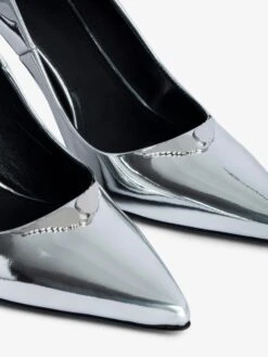 Zadig & Voltaire Perfect Court Shoes Silver 3 Zadig & Voltaire Perfect Court Shoes Silver -Zadig Et Voltaire SWCT00869 SILVER ADDI 3