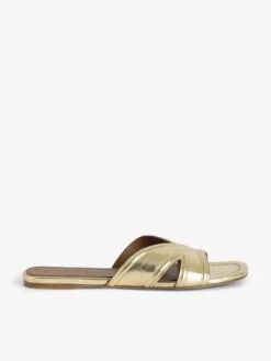 Zadig & Voltaire Azora Mules Gold