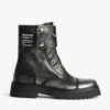 Zadig & Voltaire Joe Fast Brush Off Ankle Boots Black