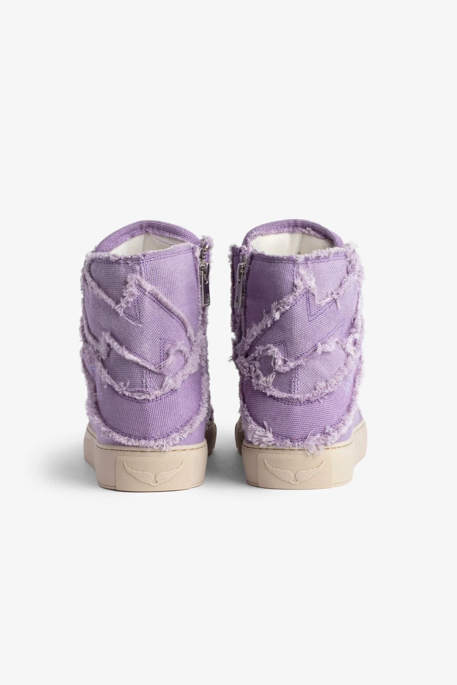 ZV1747 High Flash Canvas Sneakers Boomerang Zadig & Voltaire ZV1747 High Flash Canvas Sneakers Boomerang -Zadig Et Voltaire SWSN00405 BOOMERANG 4 scaled