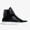 Zadig & Voltaire ZV1747 High Flash High-Top Crinkled Sneakers Black