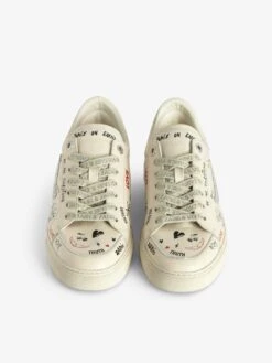 Zadig & Voltaire Low-Top Fly On Sneakers Silver -Zadig Et Voltaire SWSN01568 SILVER ADDI 3 675abe0418779