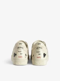 Zadig & Voltaire Low-Top Fly On Sneakers Silver -Zadig Et Voltaire SWSN01568 SILVER ADDI 4 675abcea3af64