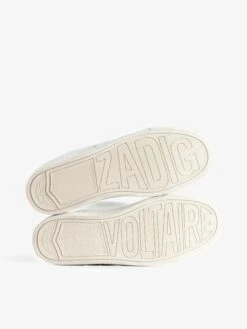 Zadig & Voltaire Low-Top Fly On Sneakers Silver -Zadig Et Voltaire SWSN01568 SILVER ADDI 5 675abf9e4c3ef