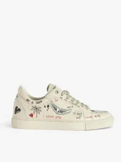 Zadig & Voltaire Low-Top Fly On Sneakers Silver