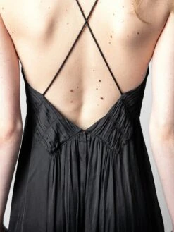 Zadig & Voltaire Rayonne Satin Dress Black -Zadig Et Voltaire WKCP0405F NOIR ADDI 1