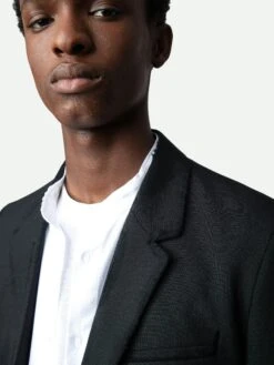 Zadig & Voltaire Viks Blazer Black -Zadig Et Voltaire WMBL00158 NOIR HOVER 1