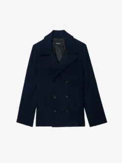 Zadig & Voltaire Mollys Coat Encre 6 Zadig & Voltaire Mollys Coat Encre -Zadig Et Voltaire WMCO01078 ENCRE PACKSHOT 6863baad4e86c