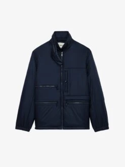 Zadig & Voltaire Back Jacket Encre 5 Zadig & Voltaire Back Jacket Encre -Zadig Et Voltaire WMOW00374 ENCRE PACKSHOT 1