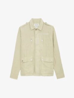 Zadig & Voltaire Kido Linen Jacket Light Beige 4 Zadig & Voltaire Kido Linen Jacket Light Beige -Zadig Et Voltaire WMOW00376 LIGHT BEIGE PACKSHOT 1