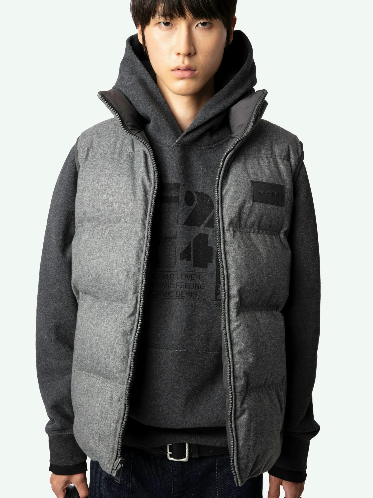 Bob Gilet Grey Zadig & Voltaire Bob Gilet Grey -Zadig Et Voltaire WMOW00382 GRIS ADDI 2 668ba4acb7e91 scaled