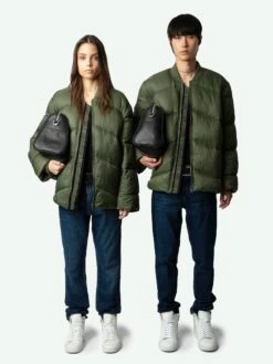 Zadig & Voltaire Bony Puffer Coat Grass