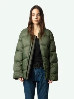 Zadig & Voltaire Bony Puffer Coat Grass -Zadig Et Voltaire WMOW00384 GRASS ADDI 9 668d390a03c7e