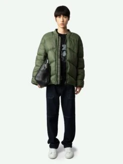 Zadig & Voltaire Bony Puffer Coat Grass -Zadig Et Voltaire WMOW00384 GRASS SHOOTING 66854eca40aeb