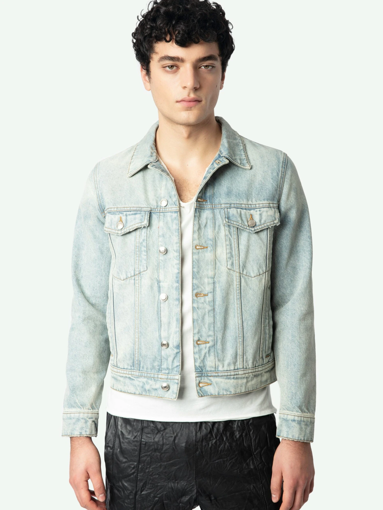Denim Basics Jacket Light blue Zadig & Voltaire Denim Basics Jacket Light Blue -Zadig Et Voltaire WMOW01402 LIGHT BLUE ADDI 1 676043625783d scaled