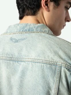 Zadig & Voltaire Denim Basics Jacket Light Blue 4 Zadig & Voltaire Denim Basics Jacket Light Blue -Zadig Et Voltaire WMOW01402 LIGHT BLUE HOVER 6760436c9a8a8