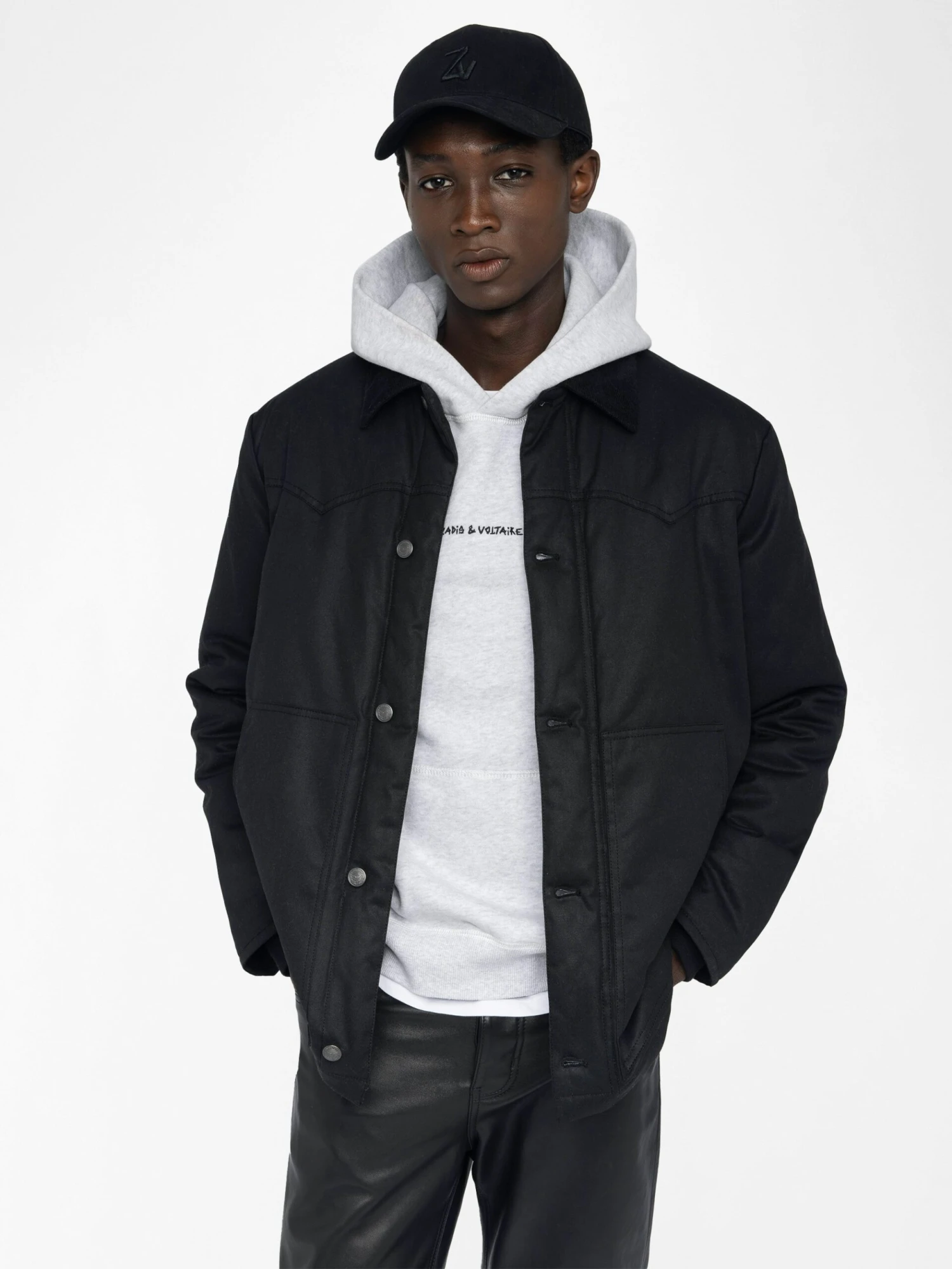 Boye Jacket Dark grey Zadig & Voltaire Boye Jacket Dark Grey -Zadig Et Voltaire WMOW01406 DARK GREY ADDI 2 684851d6632c8 scaled