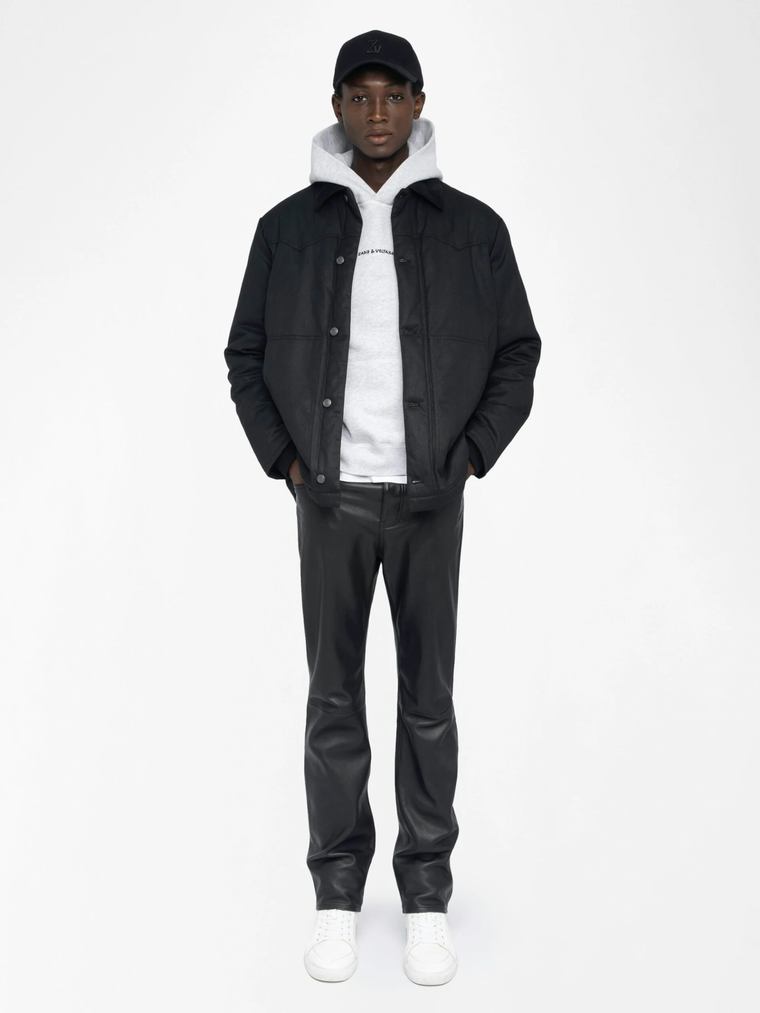 Boye Jacket Dark grey Zadig & Voltaire Boye Jacket Dark Grey -Zadig Et Voltaire WMOW01406 DARK GREY SHOOTING 684851ec6b047 scaled