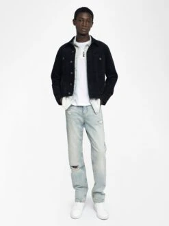 Zadig & Voltaire Bases Velvet Jacket Black -Zadig Et Voltaire WMOW01414 BLACK ADDI 1 684851ddd63ce