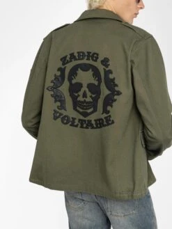 Zadig & Voltaire Kido Parka Used Kaki -Zadig Et Voltaire WMOW01415 USED KAKI ADDI 4 683dca46f1d21