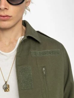 Zadig & Voltaire Kido Parka Used Kaki -Zadig Et Voltaire WMOW01415 USED KAKI HOVER 683dca4ef3382