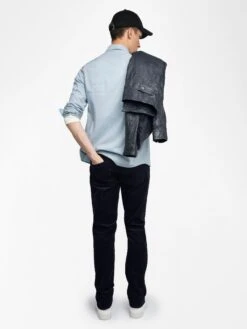 Zadig & Voltaire Steeve Velvet Pants Encre 2 Zadig & Voltaire Steeve Velvet Pants Encre -Zadig Et Voltaire WMPA00182 ENCRE BACK 6863f735f1b83