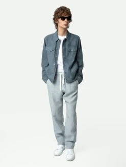 Zadig & Voltaire Pixel Linen Pants Ciel