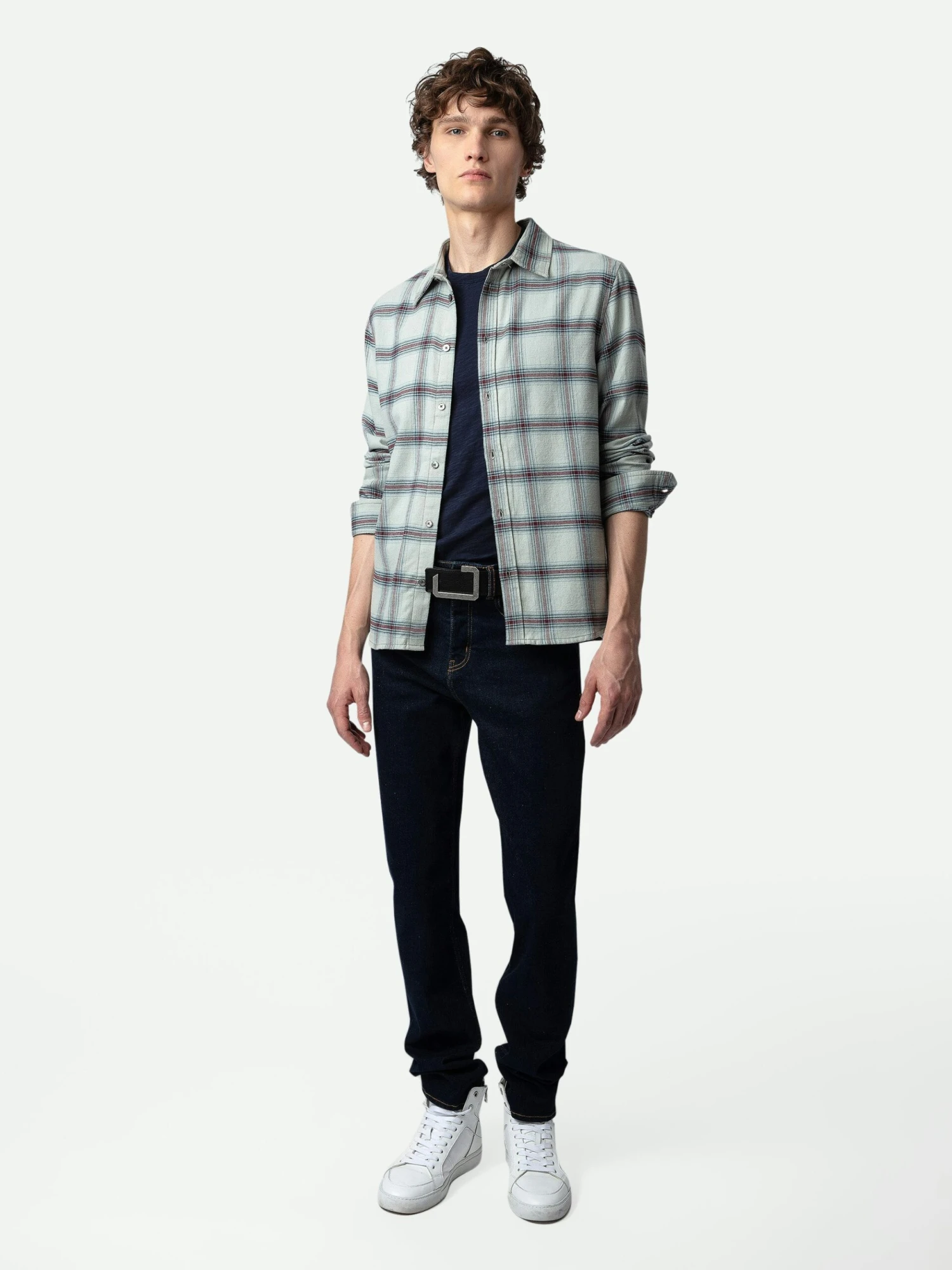 Stan Shirt Oyster Zadig & Voltaire Stan Shirt Oyster -Zadig Et Voltaire WMSH00284 OYSTER SHOOTING 2 scaled