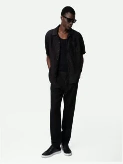 Zadig & Voltaire Sloan Linen Shirt Black