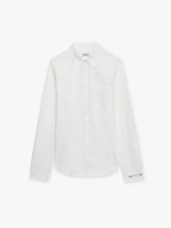 Zadig & Voltaire Stan Shirt White -Zadig Et Voltaire WMSH00291 BLANC PACKSHOT 6630a2451f222
