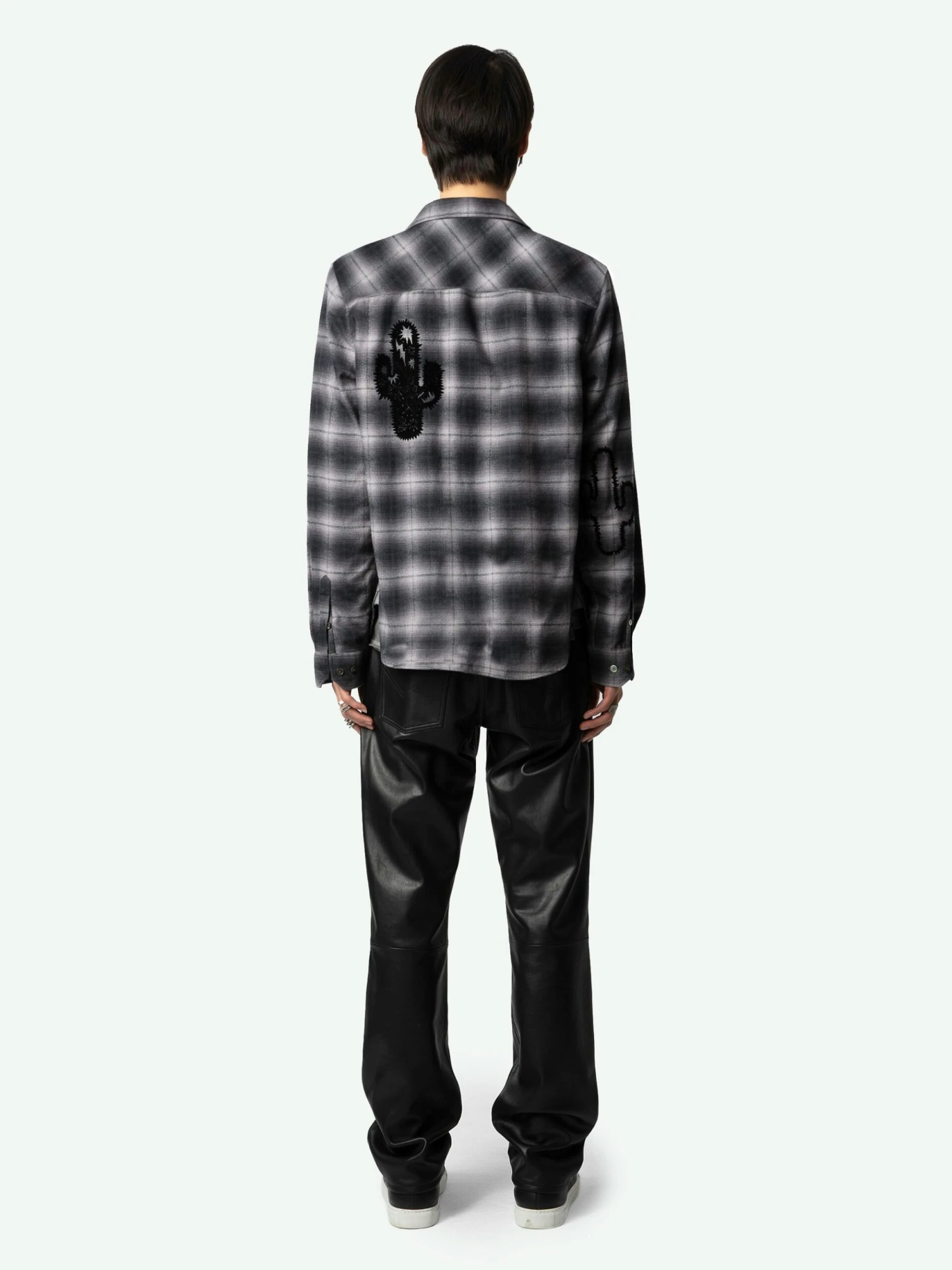 Stan Shirt Grey Zadig & Voltaire Stan Shirt Grey -Zadig Et Voltaire WMSH00298 GRIS BACK 668550093631e scaled