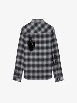 Zadig & Voltaire Stan Shirt Grey 8 Zadig & Voltaire Stan Shirt Grey -Zadig Et Voltaire WMSH00298 GRIS PACKSHOT 2 6694ee4bcbd56