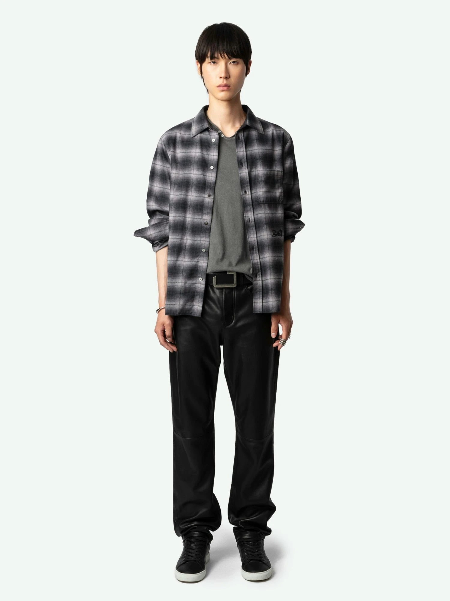 Stan Shirt Grey Zadig & Voltaire Stan Shirt Grey -Zadig Et Voltaire WMSH00298 GRIS SHOOTING 668550d446675 scaled