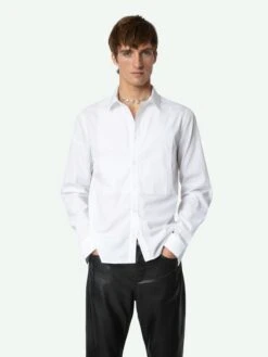Zadig & Voltaire Sydney Shirt White 3 Zadig & Voltaire Sydney Shirt White -Zadig Et Voltaire WMSH00301 BLANC ADDI 2 67054a33c3dd3