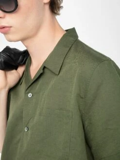 Zadig & Voltaire Slony Shirt Used Kaki 4 Zadig & Voltaire Slony Shirt Used Kaki -Zadig Et Voltaire WMSH01328 USED KAKI HOVER 681a472f7543e