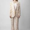 Zadig & Voltaire Vegy Linen Blazer Vanille