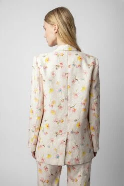 Zadig & Voltaire Vegy Linen Blazer Vanille -Zadig Et Voltaire WWBL00791 VANILLE 9