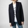 Zadig & Voltaire Viva Strass Jacket Encre