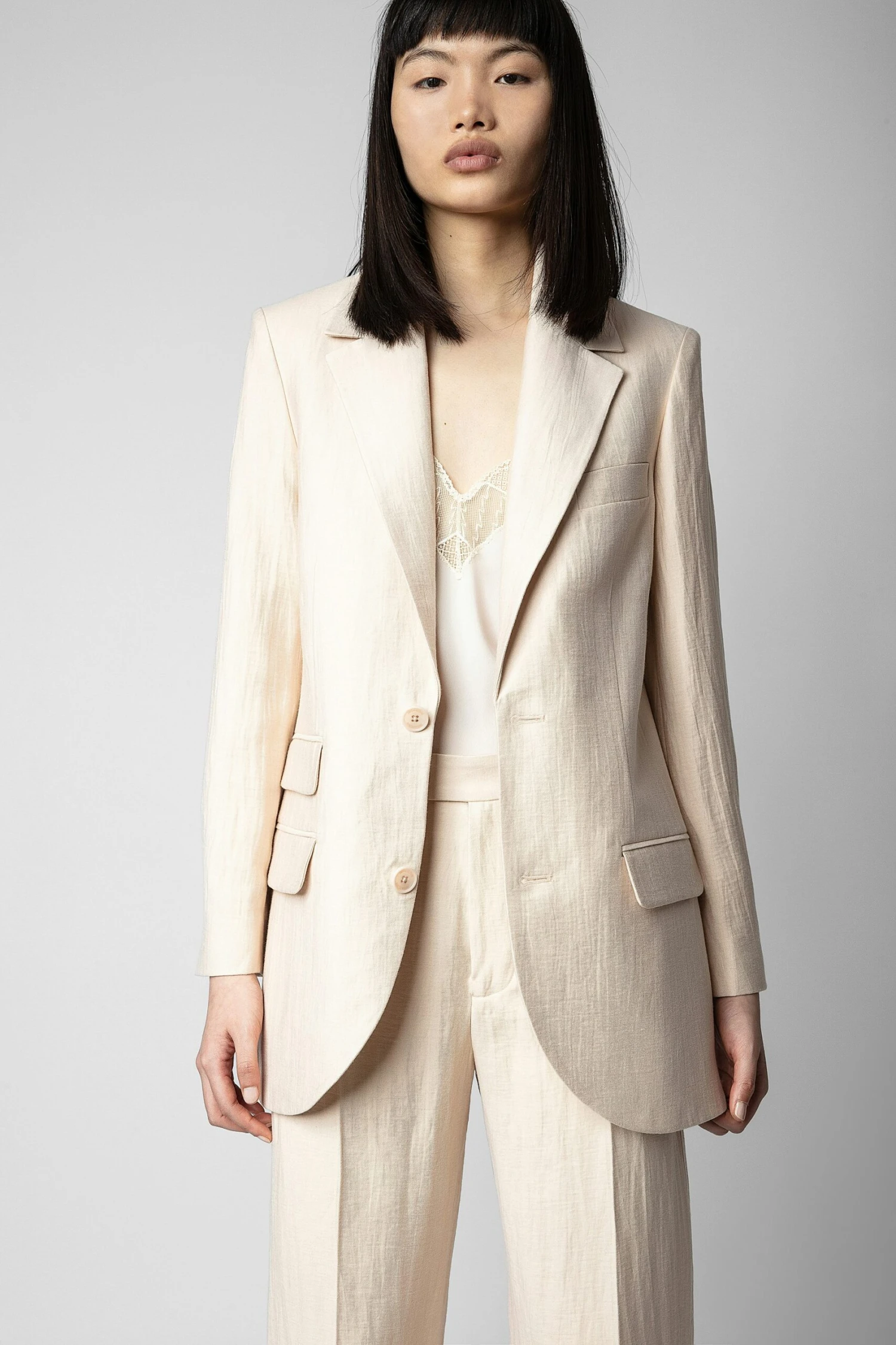 Violet Blazer Poudre Zadig & Voltaire Violet Blazer Poudre -Zadig Et Voltaire WWBL00796 POUDRE 2 scaled