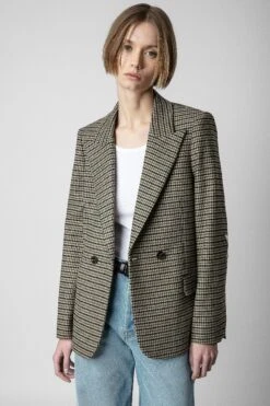 Zadig & Voltaire Visit Car Patch Blazer Pickle