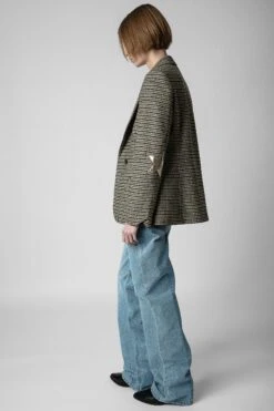 Zadig & Voltaire Visit Car Patch Blazer Pickle -Zadig Et Voltaire WWBL00801 PICKLE 4