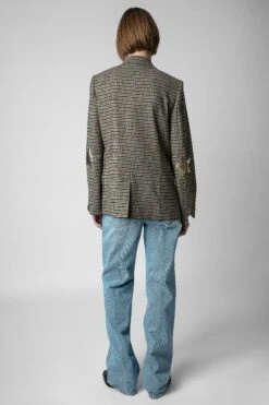 Zadig & Voltaire Visit Car Patch Blazer Pickle -Zadig Et Voltaire WWBL00801 PICKLE 5