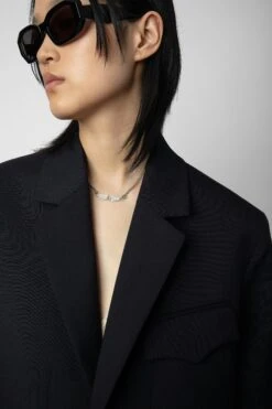 Zadig & Voltaire Vivi Blazer Black 2 Zadig & Voltaire Vivi Blazer Black -Zadig Et Voltaire WWBL00804 NOIR 3