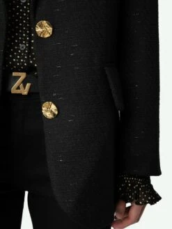 Zadig & Voltaire Vicka Blazer Black -Zadig Et Voltaire WWBL00838 NOIR ADDI 2 6704e40e88837