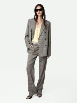 Zadig & Voltaire Vaena Blazer Grey -Zadig Et Voltaire WWBL00845 GRIS HOVER
