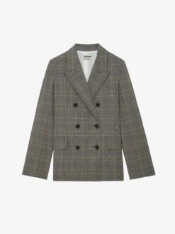 Zadig & Voltaire Vaena Blazer Grey -Zadig Et Voltaire WWBL00845 GRIS PACKSHOT