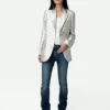 Zadig & Voltaire Vicka Wings Jacquard Blazer Scout
